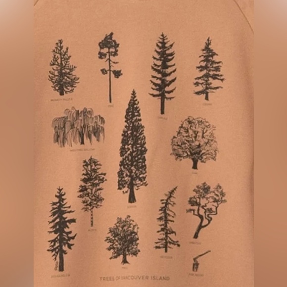 Pina Trees of Vancouver Island Crewneck Sweatshirt - Picture 3 of 5